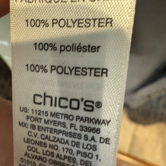 Chico’s Classic Draped Open Front Lightweight Blazer - Picture 8 of 9